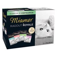 12x100g Miamor Ragout Royale nedves macskatáp 4 szószos változat vegyesen