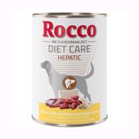 12x400g Rocco Diet Care Hepatic csirke, zabpehely & túró nedves kutyatáp