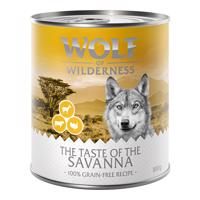Wolf of Wilderness Taste of The Savanna - pulyka, marha, kecske nedves kutyatáp