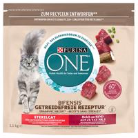 1,1kg PURINA ONE Grain Free Sterilized marha száraz macskatáp