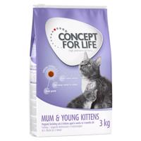 10kg Concept for Life Mum & Young Kittens száraztáp kiscicáknak javított receptúrával