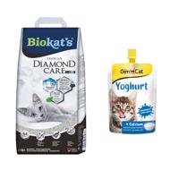 10l Biokat´s Diamond Care Classic macskaalom+150g GimCat macskajoghurt macskasnack ingyen