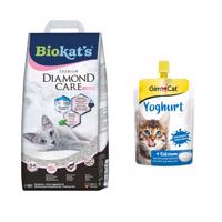 10l Biokat´s Diamond Care Fresh macskaalom+150g GimCat macskajoghurt macskasnack ingyen