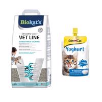 10l Biokat´s Diamond Care Vet Line Attracting & Calming macskaalom+150g GimCat macskajoghurt macskasnack ingyen