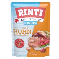 10x400g RINTI Kennerfleisch tasakos Junior nedves kutyatáp - Csirke