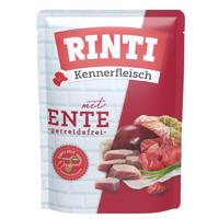 10x400g RINTI Kennerfleisch tasakos nedves kutyatáp - Kacsa
