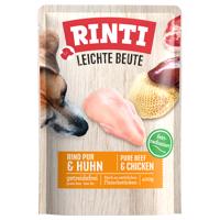 10x400g RINTI Leichte Beute nedves kutyatáp - Marha pur & csirke