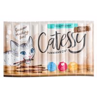 10x5g Catessy Sticks Lazac & pisztráng macskasnack rendkívüli kedvezménnyel