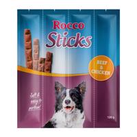 120g Rocco Sticks jutalomfalat kutyáknak-marha & csirke, 12db
