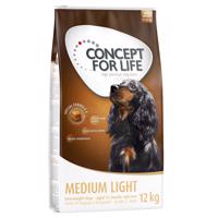 12kg Concept for Life Medium Light száraz kutyatáp 15% kedvezménnyel