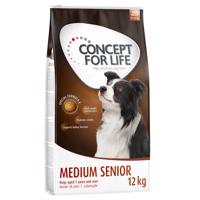 12kg Concept for Life Medium Senior száraz kutyatáp 15% kedvezménnyel