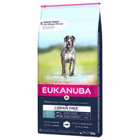 12kg Eukanuba Grain Free száraz kutyatáp Adult Large Dogs lazac