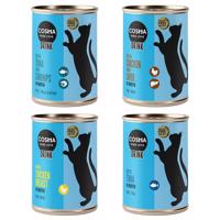 12x100g Cosma Drink étrend-kiegészítő eledel vegyesen macskáknak 10+2 ingyen