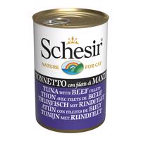 12x140g Schesir tonhal & marhafilé nedves macskatáp