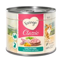 12x200g Feringa Country Style nyúl, pulyka, homoktövis & macskamenta konzerv nedves macskatáp 15% árengedménnyel
