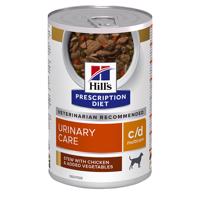 12x354g Hill's Prescription Diet  c/d Multicare Urinary Care  nedves kutyatáp 10+2 ingyen