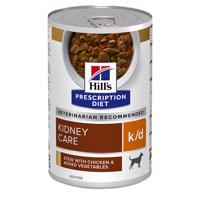 12x354g Hill's Prescription Diet k/d Kidney Care Ragu csirke  nedves kutyatáp 10+2 ingyen
