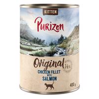 12x400g Purizon Kitten nedves macskatáp - Csirkefilé lazaccal