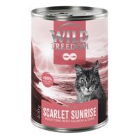 12x400g Wild Freedom Red Meat Scarlet Sunrise - sertés, lazac & tonhal nedves eledel macskáknak