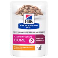 12x85g Hill’s Prescription Diet Gastrointestinal Biome csirke nedves macskatáp 10+2 ingyen