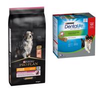 14kg PURINA PRO PLAN Medium & Large Adult 7+ Sensitive Skin száraz kutyatáp+kutyasnack ingyen