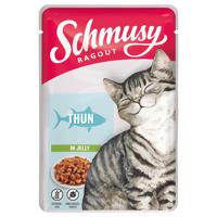 22x100g Schmusy Ragout aszpikban nedves macskatáp- Tonhal