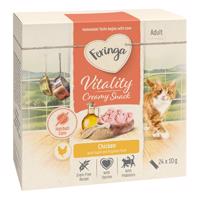 24x10g Feringa Vitality Creamy Snacks macskasnack óriási kedvezménnyel! - Csirke