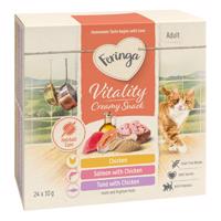 24x10g Feringa Vitality Creamy Snacks macskasnack - Vegyes csomag
