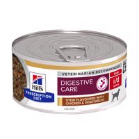 24x156g Hill's Prescription Diet i/d Digestive Care Stress Mini csirke nedves kutyatáp