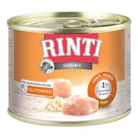 24x185g RINTI Sensible csirke & rizs nedves kutyatáp