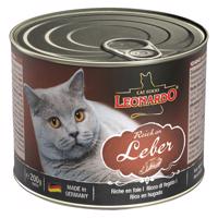 24x200g Leonardo All Meat Máj nedves macskatáp
