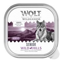 24x300g Wolf of Wilderness Senior Wild Hills Kacsa és Borjúhús nedves kutyaeledel