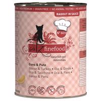 24x380g catz finefood Ragout No.603 liba & pulyka nedves macskatáp