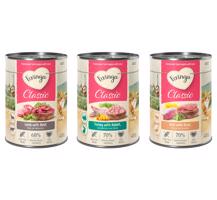 24x400g Feringa Classic Meat Menü nedves macskatáp Mix csomag 2: nyúl & pulyka, kacsa & borjú, bárány & marha 20+4 ingyen akcióban