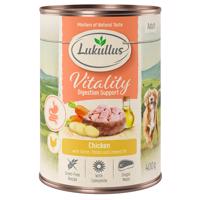 24x400g Lukullus Vitality Emésztés: csirke (gabonamentes) nedves kutyatáp