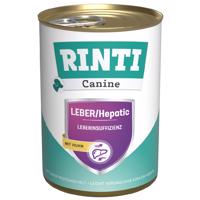 24x400g RINTI Canine Liver/Hepatic csirke nedves kutyatáp