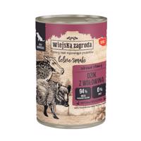 24x400g Wiejska Zagroda Dog nedves kutyatáp - Vaddisznó marhával