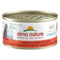 24x70g Nature HFC Complete Lazac, tonhal & sárgarépa nedves macskaeledel