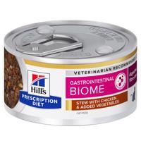 24x82g Hill's Prescription Diet nedves macskatáp - Gastrointestinal Biome csirke & zöldség 20+4 ingyen