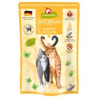 24x85g Granatapet DeliCatessen tasakos nedves macskatáp- Csirke Pur
