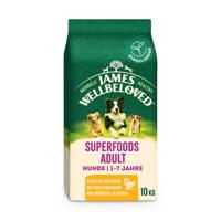 2x10kg James Wellbeloved Superfoods Adult Dog Hypoallergenic pulyka & kelkáposzta, Quinoa
