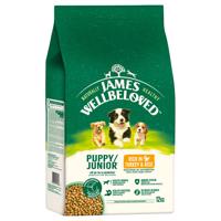 2x12kg James Wellbeloved Junior Dog Hypoallergenic pulyka & rizs száraz kutyatáp