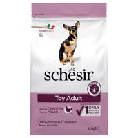 2x2kg Schesir Dog Toy Adult csirke száraz kutyatáp