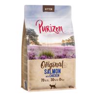 2x6,5kg Purizon Kitten lazac & hal - gabonamentes száraz macskatáp
