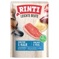 30x400g RINTI Leichte Beute nedves kutyatáp - Marha pur & borjú