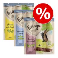 3x3 csomag 18g Feringa Sticks macskasnack- 3-as vegyes csomag (lazac, pulyka, nyúl)