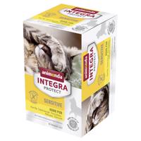 6x100g animonda Integra Protect Adult Sensitive tálcás nedves macskatáp-Csirke pur