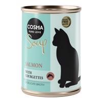6x100g Cosma Soup Lazac & cukkini nedves macskatáp akciós áron