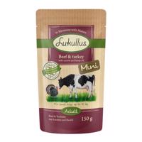 6x150g Lukullus Naturkost Adult Mini Marha & pulyka gabopnamentes nedves kutyatáp 20% engedménnyel