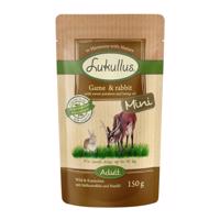 6x150g Lukullus Naturkost Adult Mini Vad & nyúl gabopnamentes nedves kutyatáp 20% engedménnyel